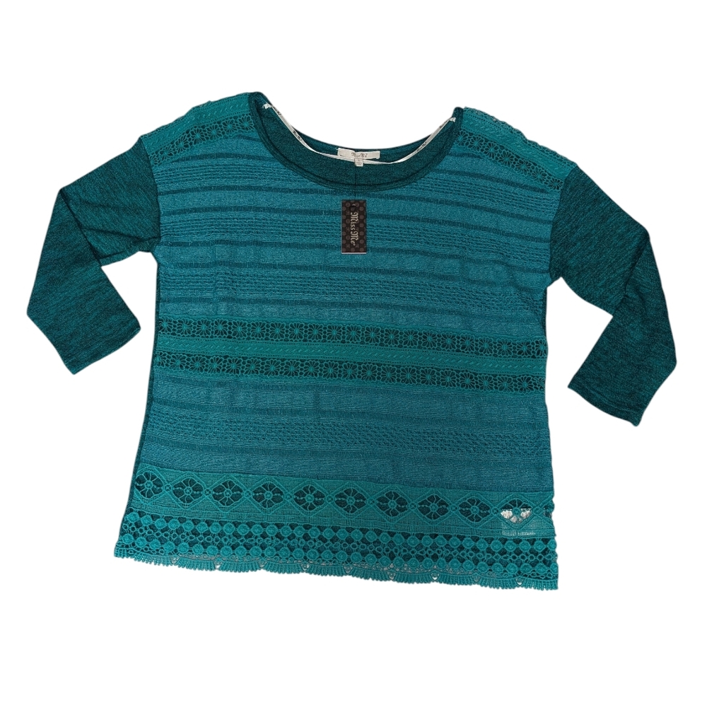 NWT Miss Me 3/4 Sleeve Top Small